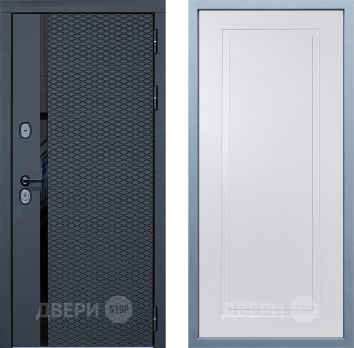 Входная металлическая Дверь Дива МХ-47 STR Н-10 Белый в Бронницах