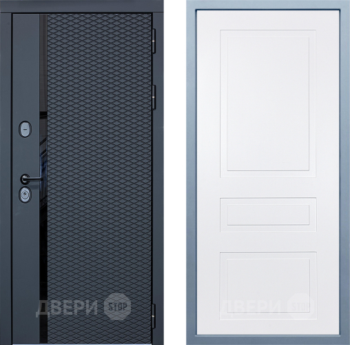 Входная металлическая Дверь Дива МХ-47 STR Н-13 Белый в Бронницах