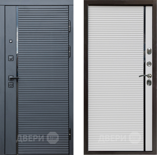 Входная металлическая Дверь Престиж Черная Линия Porte Белый в Бронницах