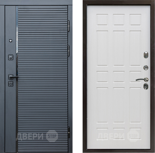 Входная металлическая Дверь Престиж Черная Линия Спарта Лиственница белая в Бронницах
