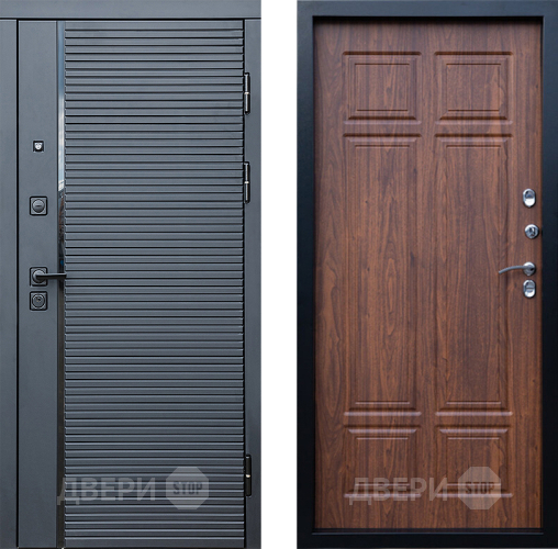 Дверь Престиж Черная Линия Премиум Орех темный в Бронницах