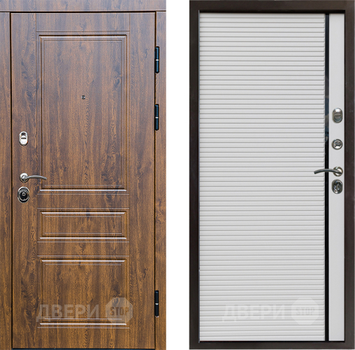 Входная металлическая Дверь Престиж Классика Дуб Porte Белый в Бронницах