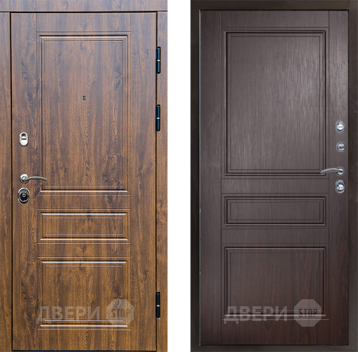 Входная металлическая Дверь Престиж Классика Дуб Классика Венге в Бронницах