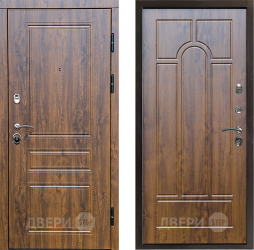 Входная металлическая Дверь Престиж Классика Дуб Арка Дуб в Бронницах