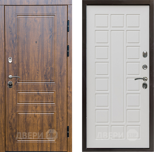 Входная металлическая Дверь Престиж Классика Дуб Престиж Бежевый мат в Бронницах