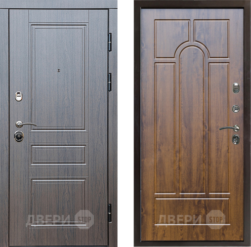 Входная металлическая Дверь Престиж Классика Венге Арка Дуб в Бронницах