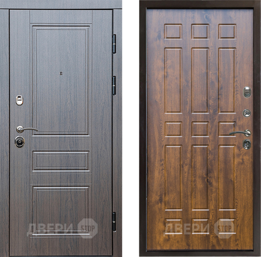 Входная металлическая Дверь Престиж Классика Венге Спарта Дуб в Бронницах
