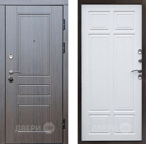 Входная металлическая Дверь Престиж Классика Венге Премиум Лиственница белая в Бронницах