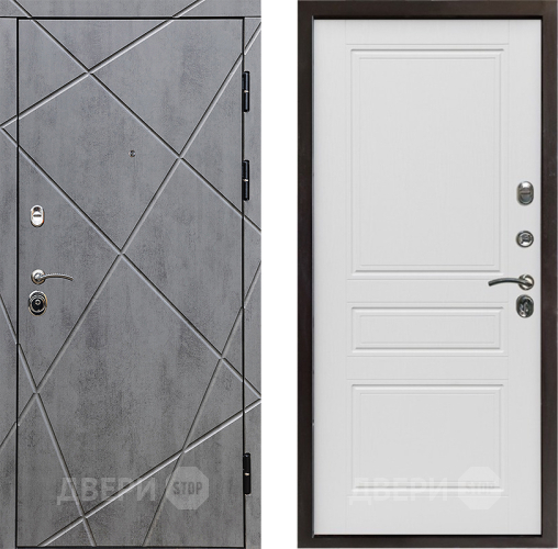 Входная металлическая Дверь Престиж Лучи Классика Лиственница белая в Бронницах