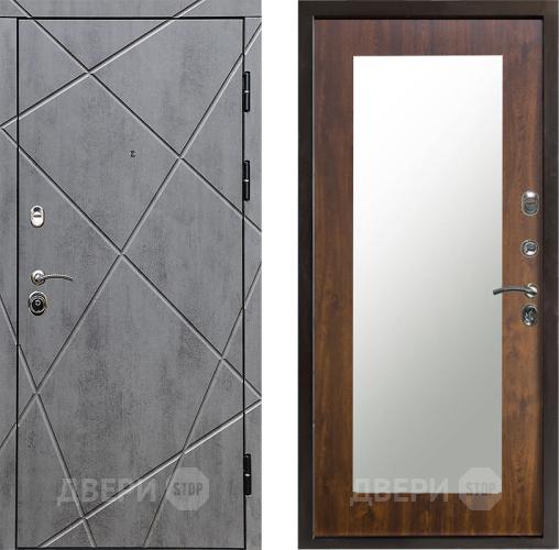 Входная металлическая Дверь Престиж Лучи Зеркло Пастораль Дуб в Бронницах