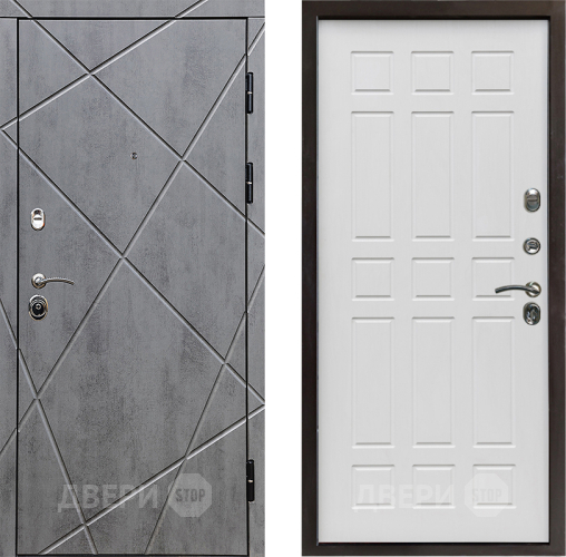 Входная металлическая Дверь Престиж Лучи Спарта Белое дерево в Бронницах