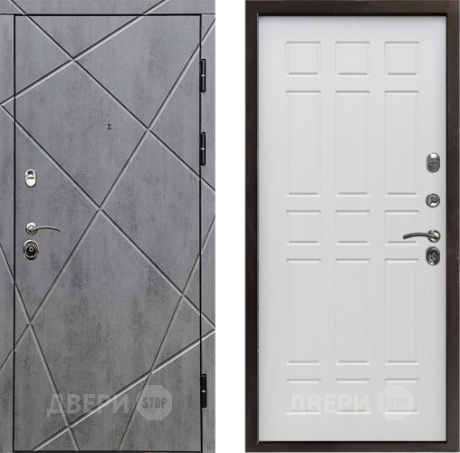 Входная металлическая Дверь Престиж Лучи Спарта Лиственница белая в Бронницах