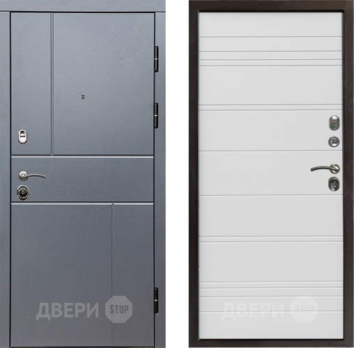 Дверь Престиж Горизонт Грэй Line Белый в Бронницах