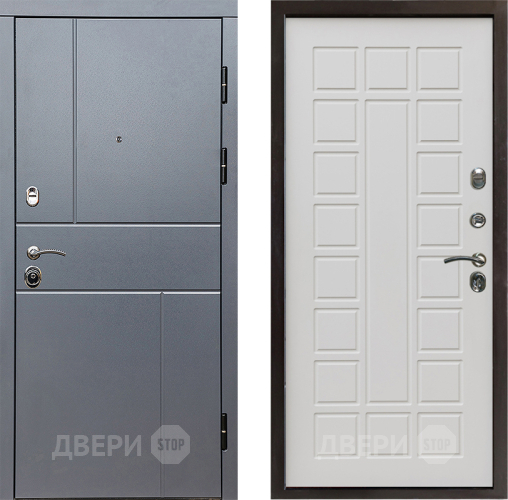 Входная металлическая Дверь Престиж Горизонт Грэй Престиж Бежевый мат в Бронницах