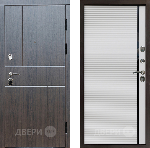 Входная металлическая Дверь Престиж Горизонт Венге Porte Белый в Бронницах