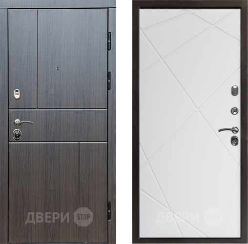 Входная металлическая Дверь Престиж Горизонт Венге Лучи Бетон белый в Бронницах