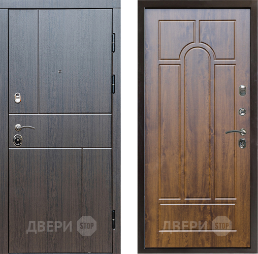 Входная металлическая Дверь Престиж Горизонт Венге Арка Дуб в Бронницах