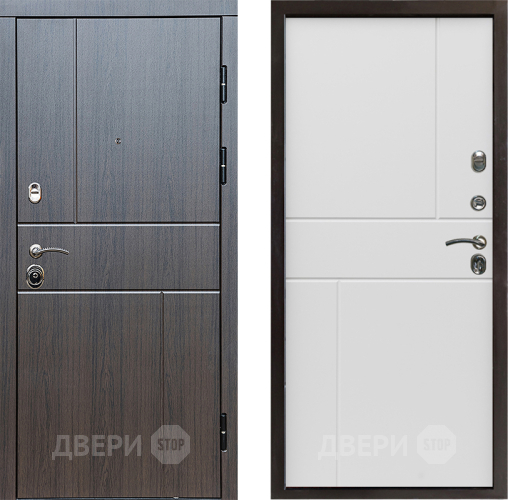 Входная металлическая Дверь Престиж Горизонт Венге Горизонт Бетон белый в Бронницах