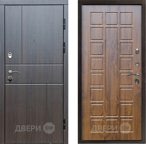 Входная металлическая Дверь Престиж Горизонт Венге Престиж Дуб в Бронницах