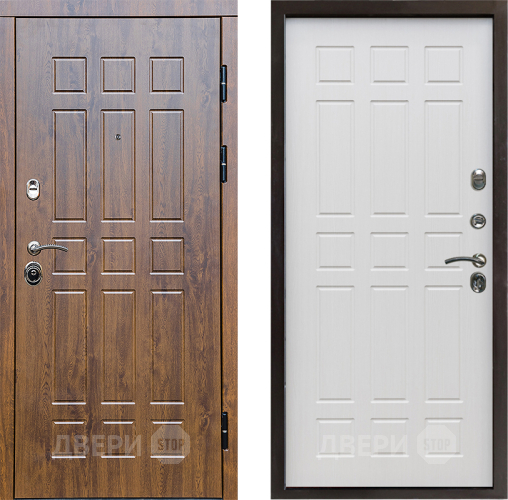 Входная металлическая Дверь Престиж Стандарт Спарта Лиственница белая в Бронницах