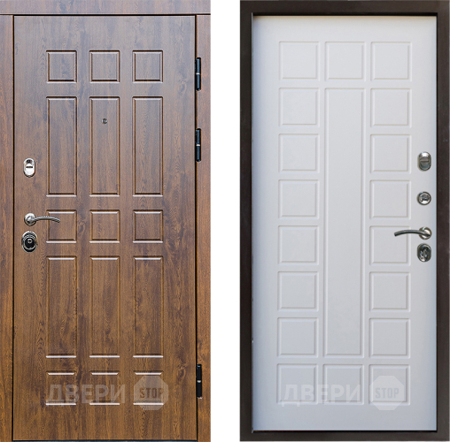 Входная металлическая Дверь Престиж Стандарт Престиж Белое дерево в Бронницах