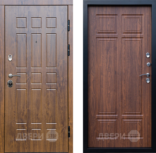 Входная металлическая Дверь Престиж Стандарт Премиум Орех темный в Бронницах