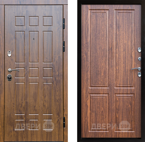 Входная металлическая Дверь Престиж Стандарт Премиум Орех светлый в Бронницах