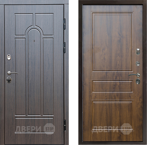 Входная металлическая Дверь Престиж Арка Классика Дуб в Бронницах