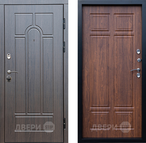 Входная металлическая Дверь Престиж Арка Премиум Орех темный в Бронницах