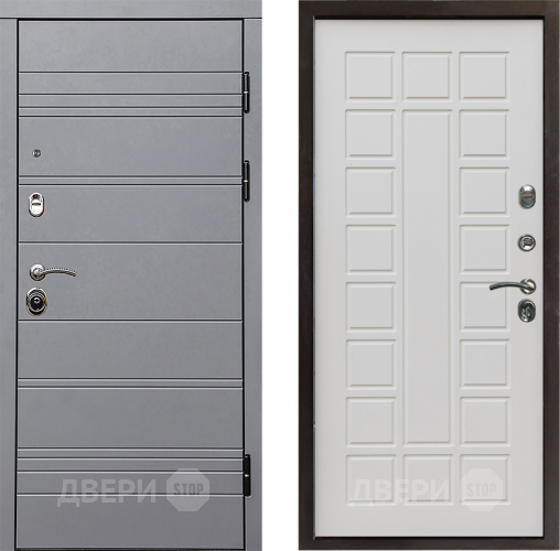 Входная металлическая Дверь Престиж Линия Грэй Престиж Бежевый мат в Бронницах