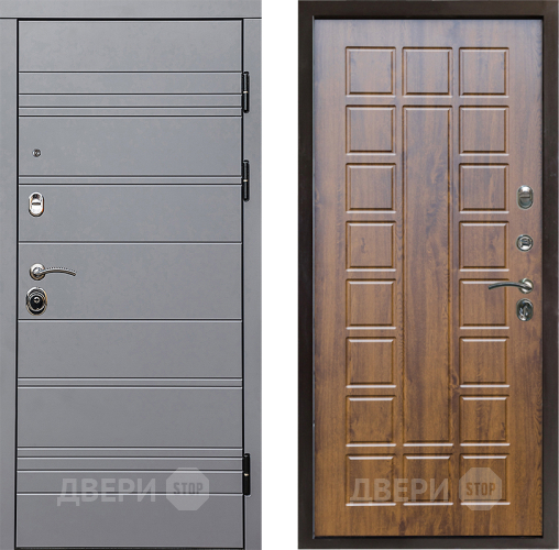 Входная металлическая Дверь Престиж Линия Грэй Престиж Дуб в Бронницах