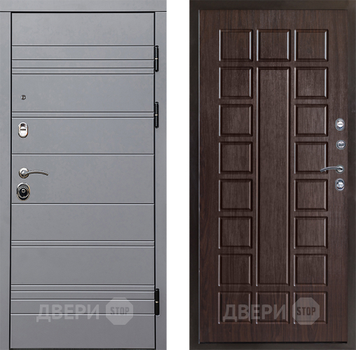 Входная металлическая Дверь Престиж Линия Грэй Престиж Венге в Бронницах