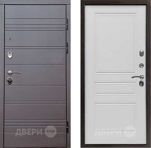 Дверь Престиж Линия Браун Классика Белый матовый в Бронницах