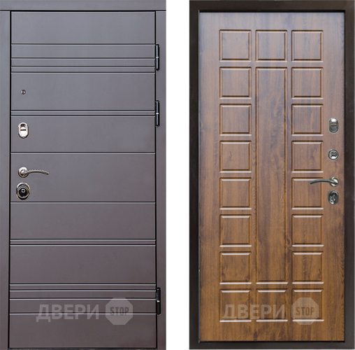 Входная металлическая Дверь Престиж Линия Браун Престиж Дуб в Бронницах