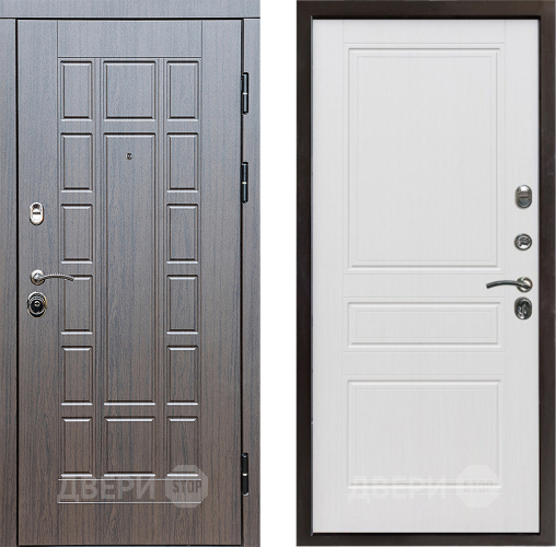 Входная металлическая Дверь Престиж Престиж Классика Белое дерево в Бронницах