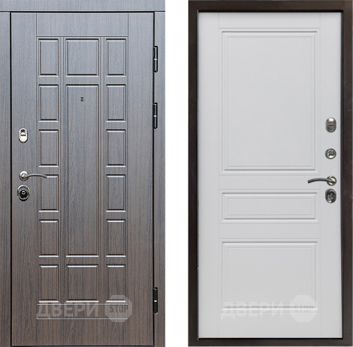 Входная металлическая Дверь Престиж Престиж Классика Белый матовый в Бронницах