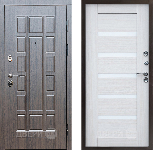 Входная металлическая Дверь Престиж Престиж Царга Лиственница белая в Бронницах