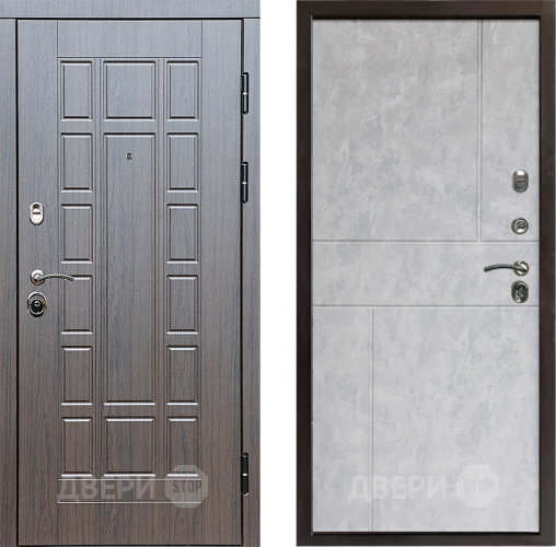 Входная металлическая Дверь Престиж Престиж Горизонт Бетон светлый в Бронницах