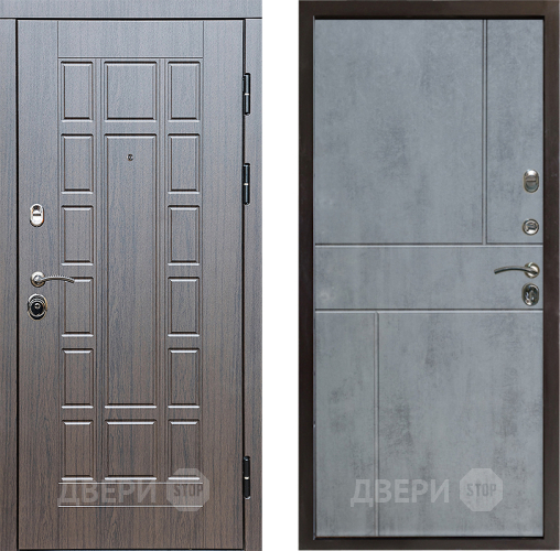 Входная металлическая Дверь Престиж Престиж Горизонт Бетон темный в Бронницах