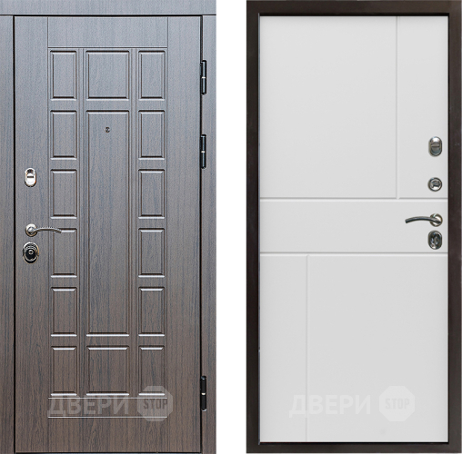 Входная металлическая Дверь Престиж Престиж Горизонт Бетон белый в Бронницах