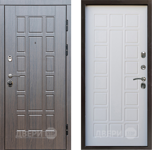 Входная металлическая Дверь Престиж Престиж Престиж Белое дерево в Бронницах