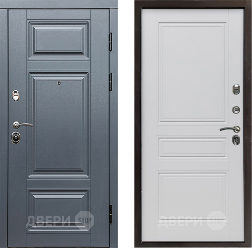 Входная металлическая Дверь Престиж Премиум Классика Белый матовый в Бронницах