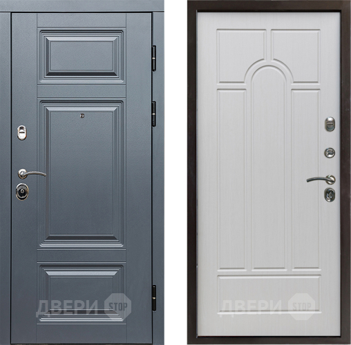 Входная металлическая Дверь Престиж Премиум Арка Лиственница белая в Бронницах