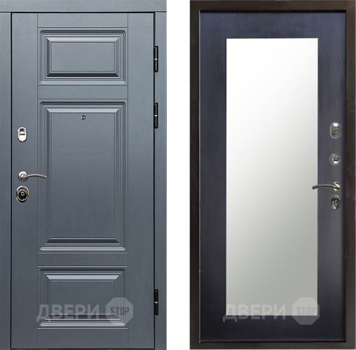 Входная металлическая Дверь Престиж Премиум Зеркло Пастораль Венге в Бронницах