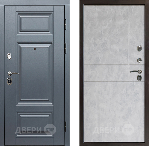 Входная металлическая Дверь Престиж Премиум Горизонт Бетон светлый в Бронницах