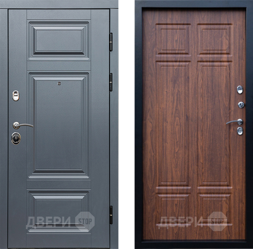 Входная металлическая Дверь Престиж Премиум Премиум Орех темный в Бронницах