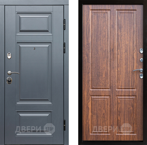 Входная металлическая Дверь Престиж Премиум Премиум Орех светлый в Бронницах