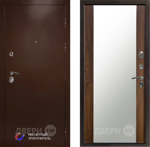 Дверь Престиж Медь Зеркало Дуб в Бронницах
