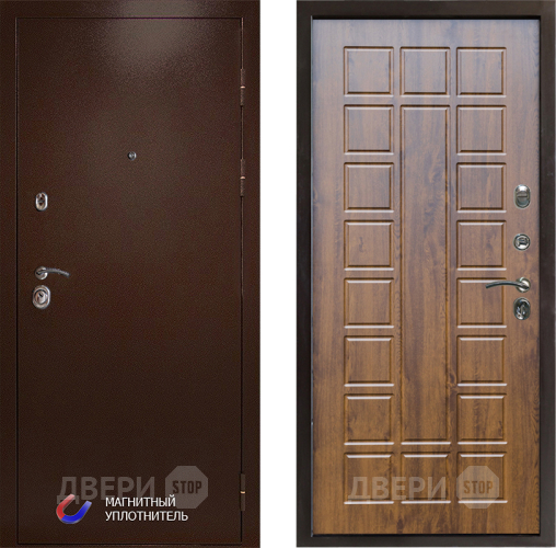 Входная металлическая Дверь Престиж Медь Престиж Дуб в Бронницах