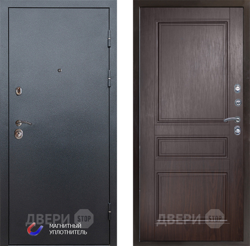 Входная металлическая Дверь Престиж Графит Классика Венге в Бронницах